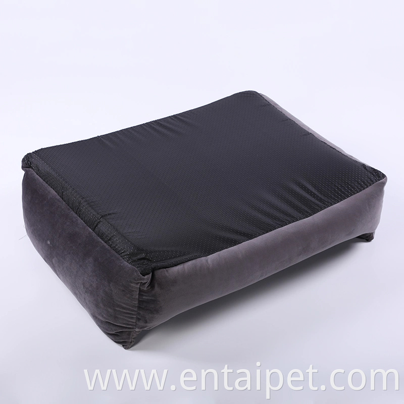 Pet Product Durable Faux Fur Pet Square Dog Beds